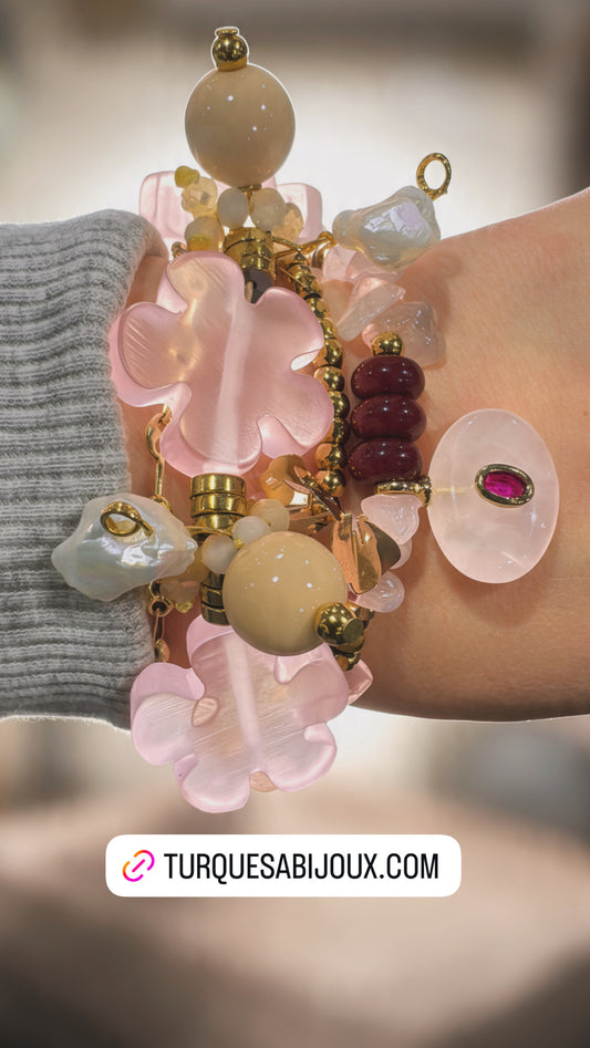 Cuarzo Rosa Bracelet