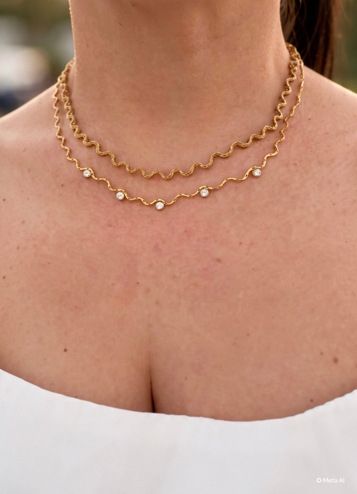 Onda gold Necklace