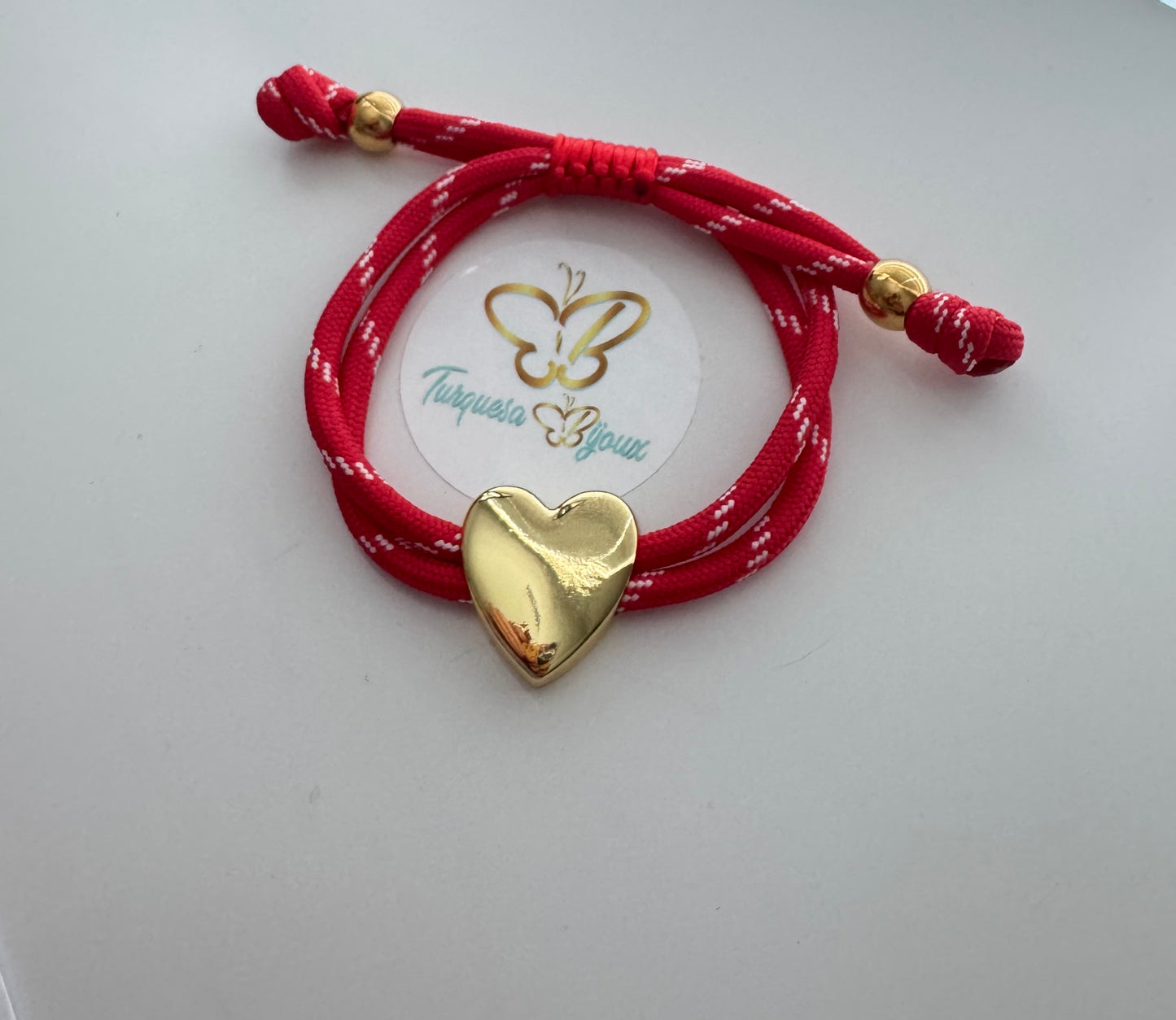Bracelets paracord heart