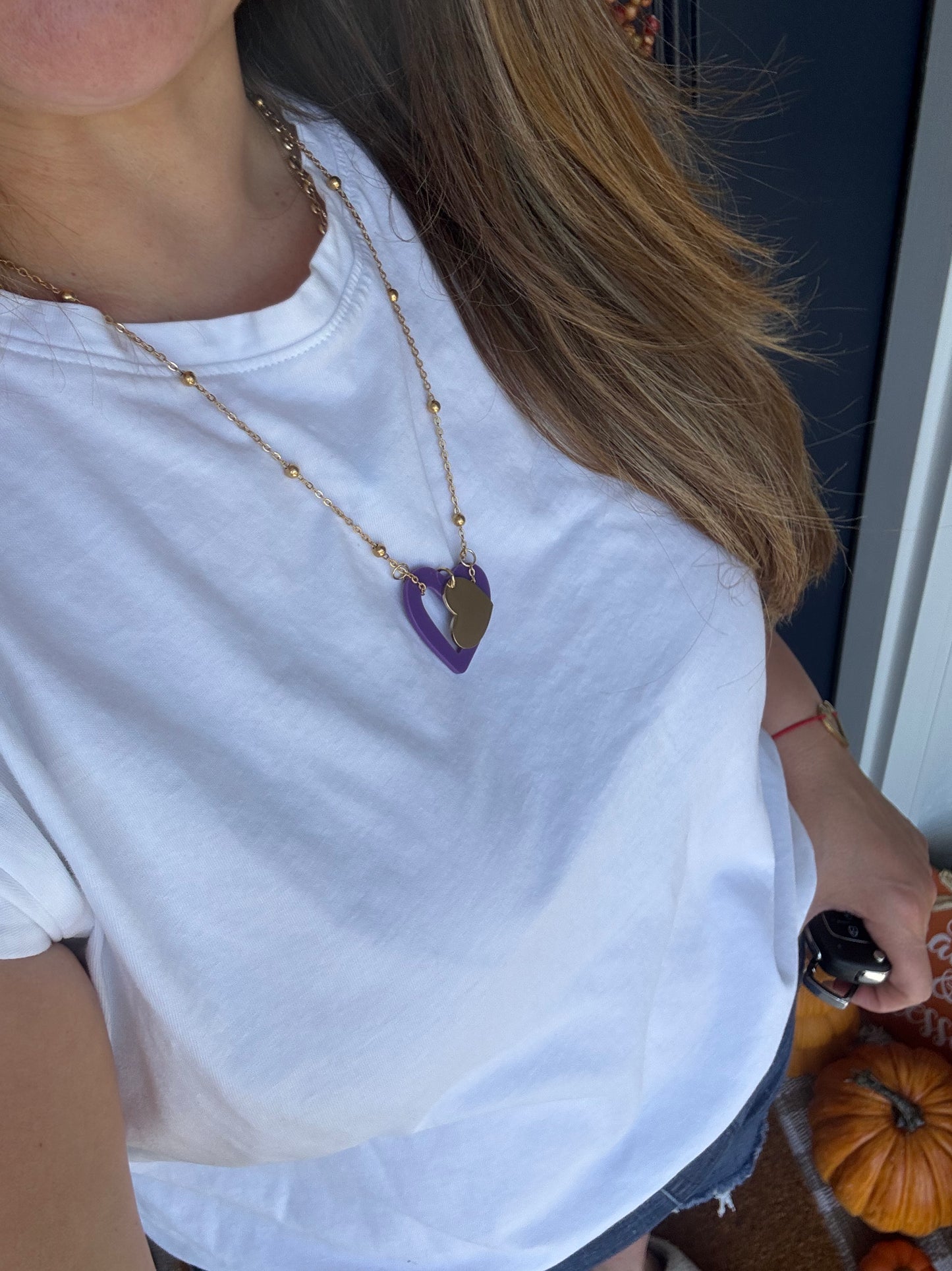 Necklace heart colors