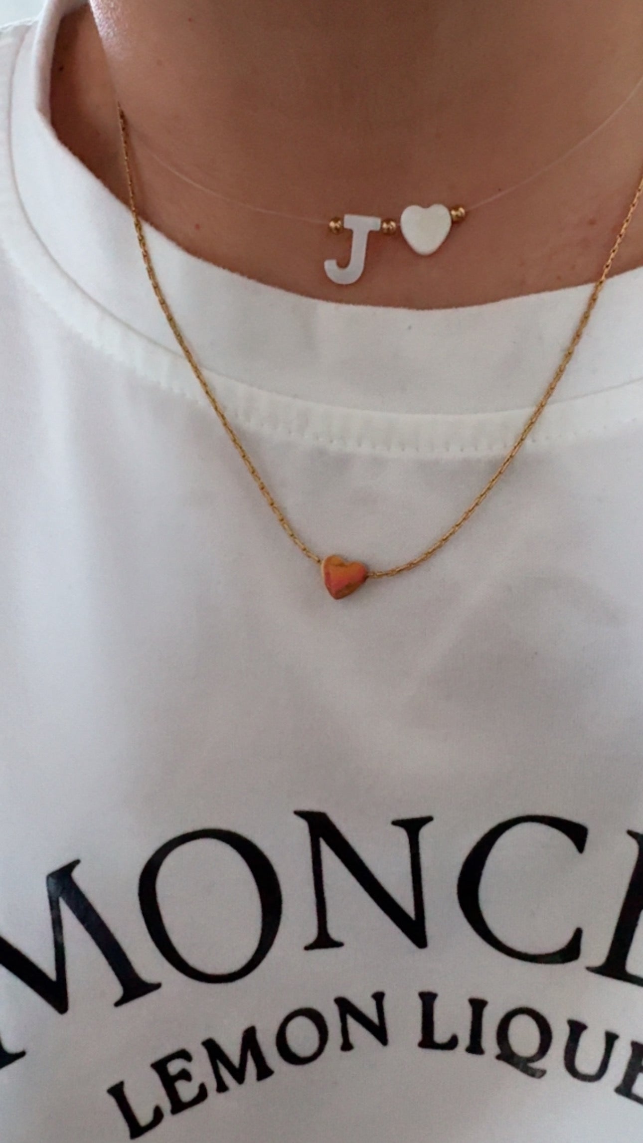 Necklace Fantasmitas con tu inicial