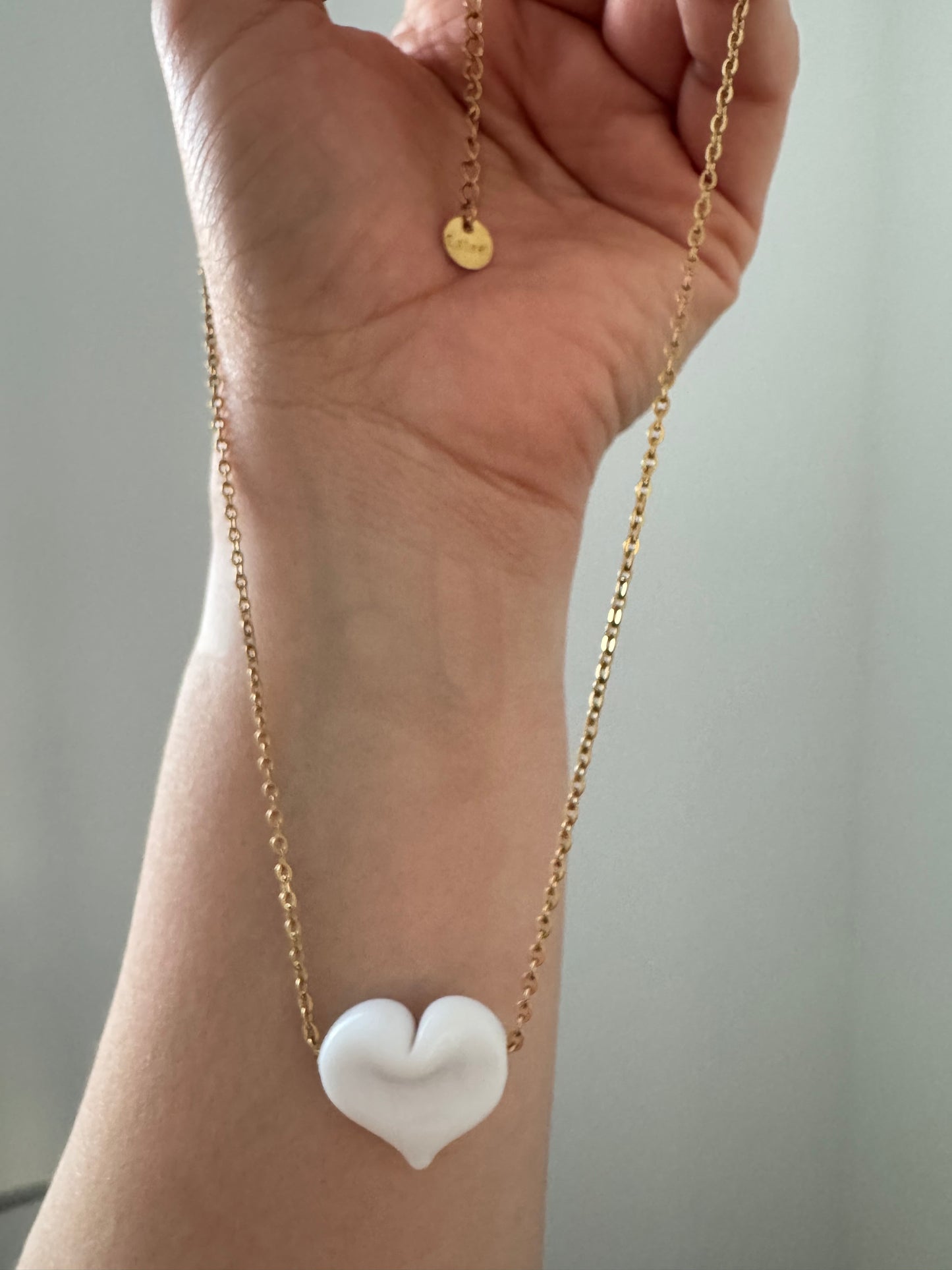 Cadena Love heart murano