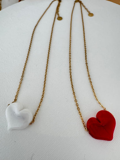 Cadena Love heart murano