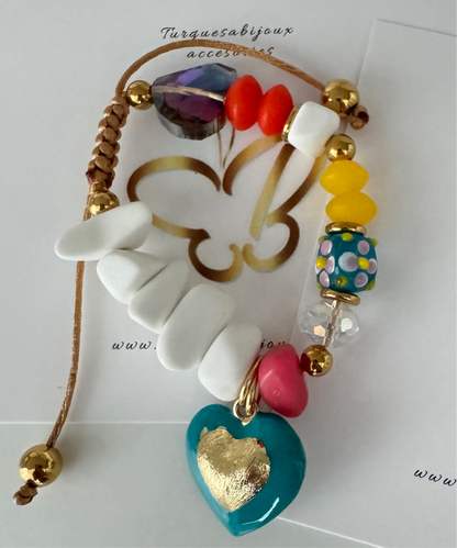 Bracelet heart Color