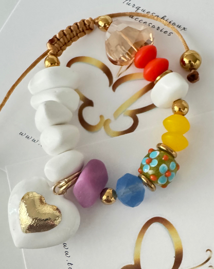 Bracelet heart Color
