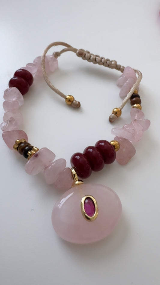 Cuarzo Rosa Bracelet