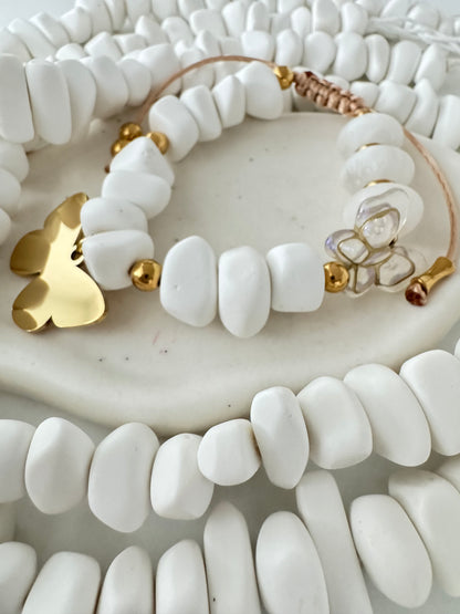 Bracelet butterfly white