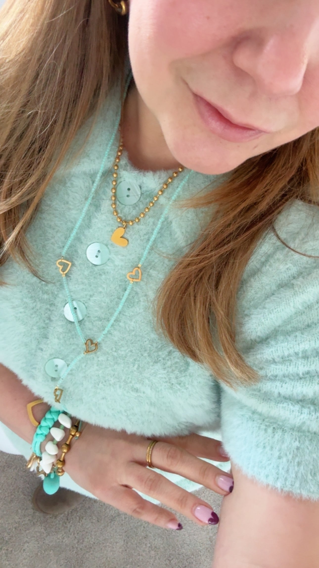 Necklace capri corazón