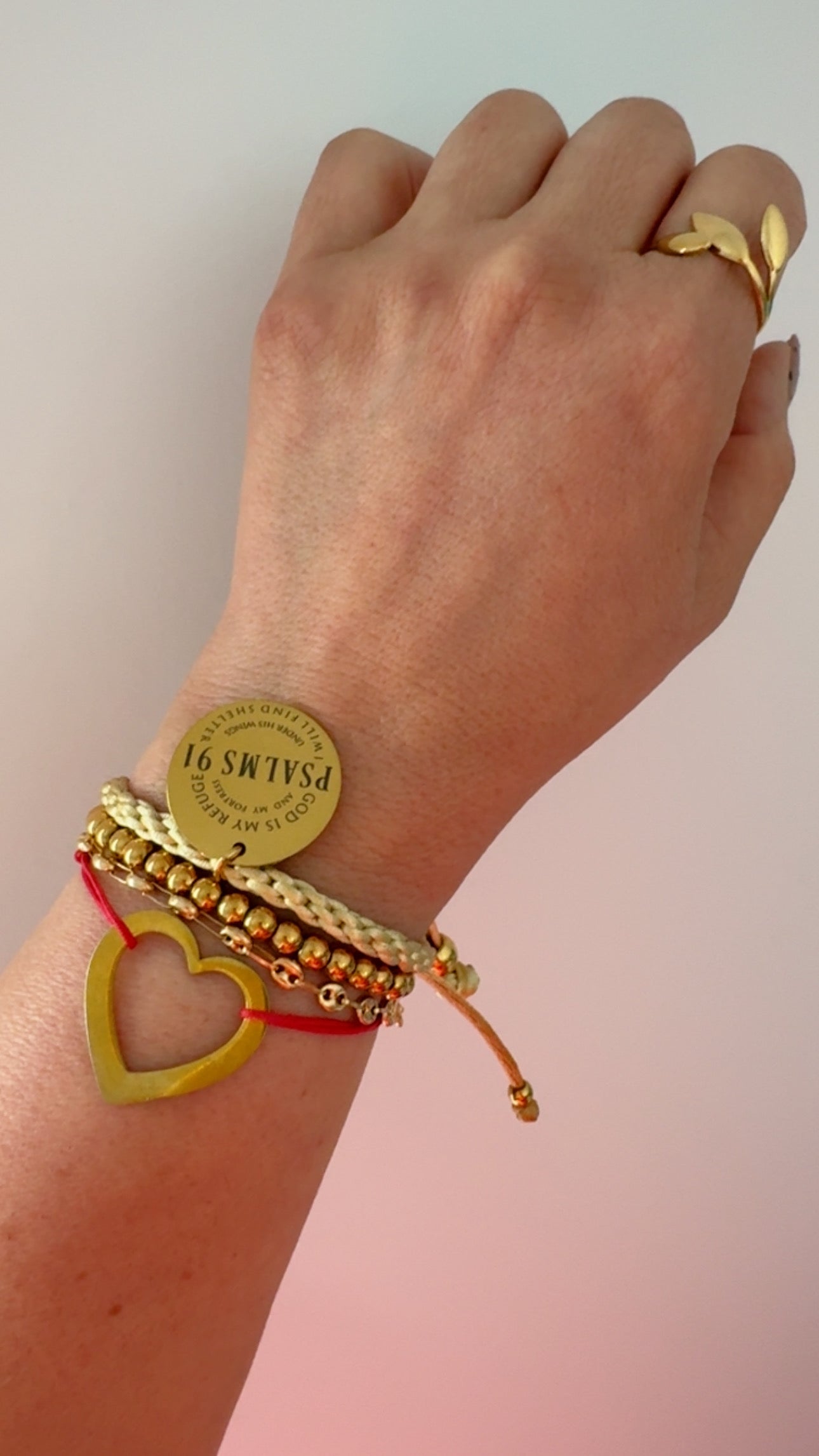 Bracelets Faith Salm 91 and Blesed