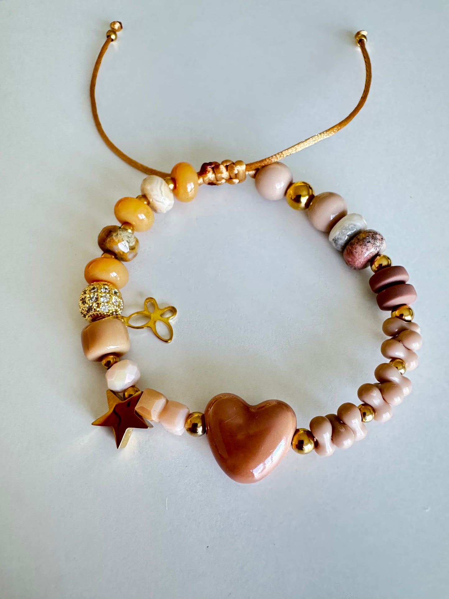 Pulsera Corazón nude