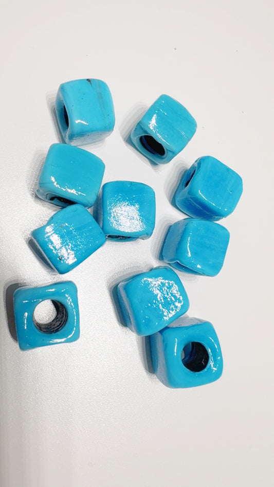 Glass Cube Turquoise