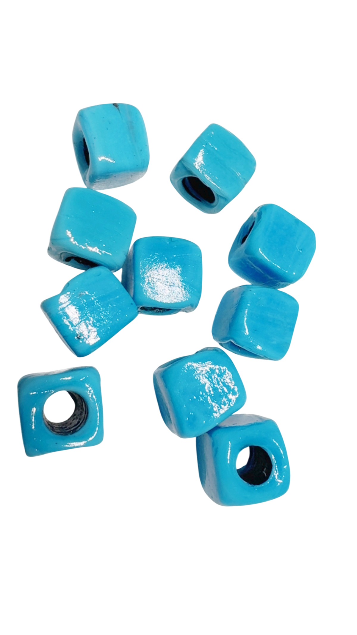 Glass Cube Turquoise