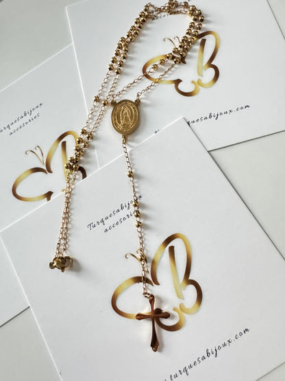 Necklace Rosario acero inoxidable
