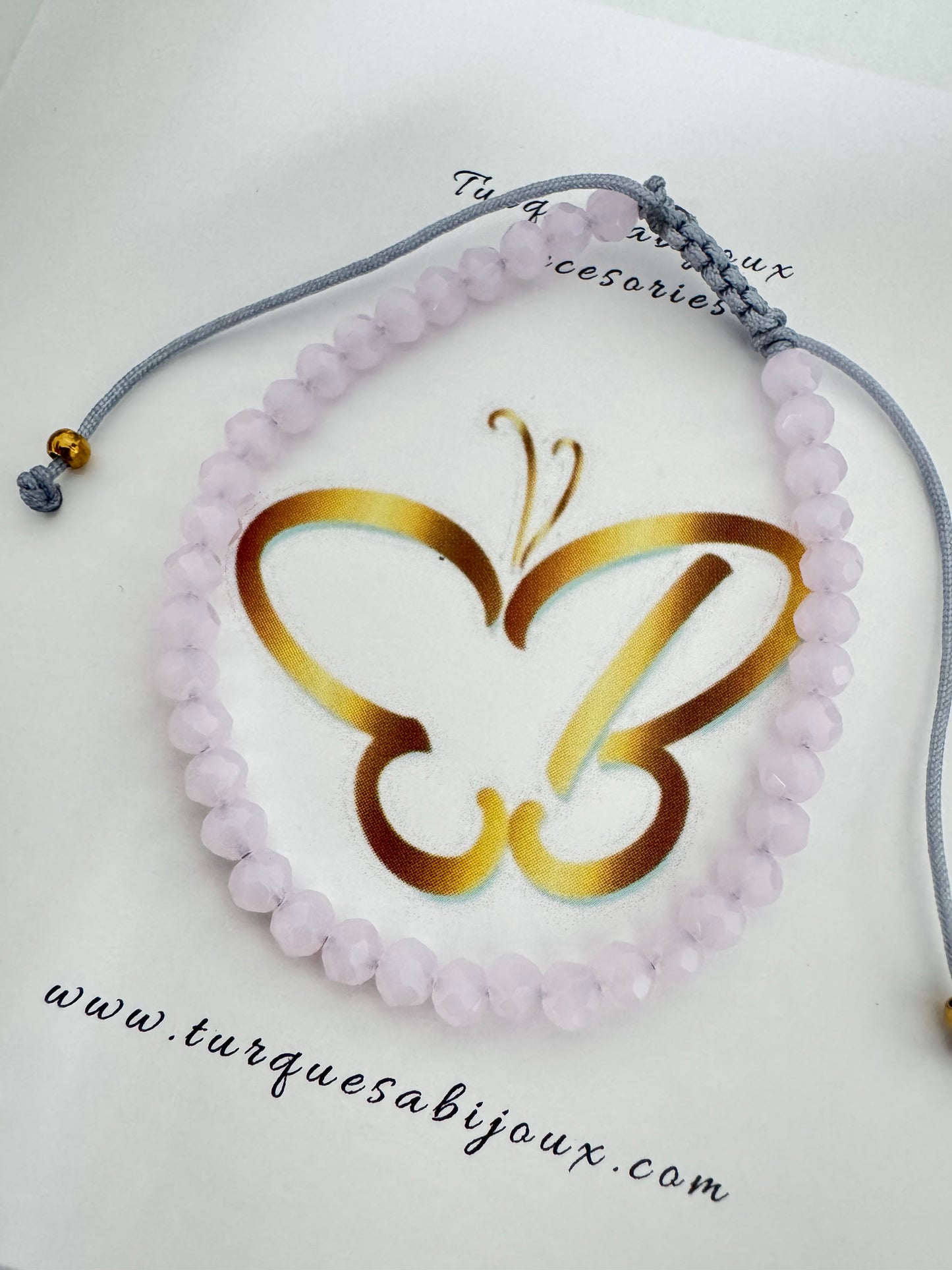 Bracelets mini cristal pink