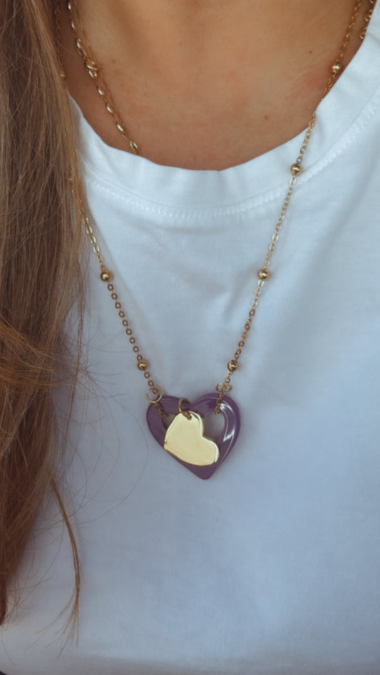 Necklace heart colors