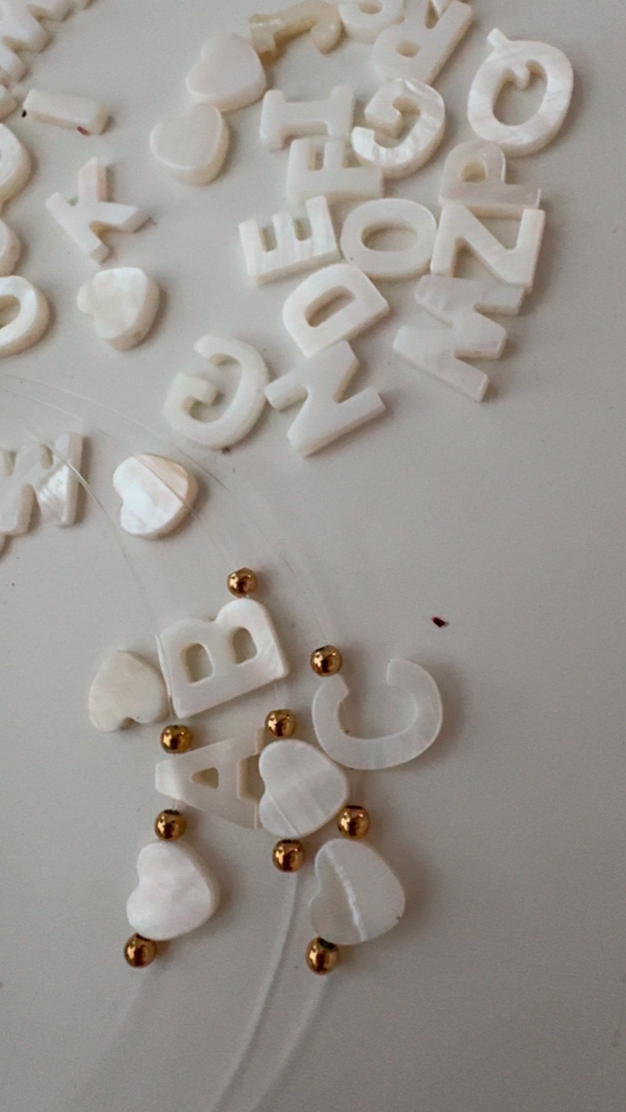 Necklace Fantasmitas con tu inicial