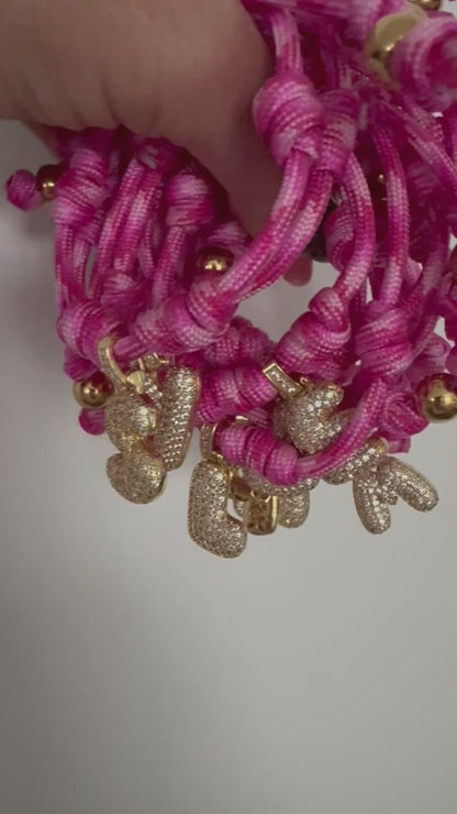 Cordón Rosa con inicial