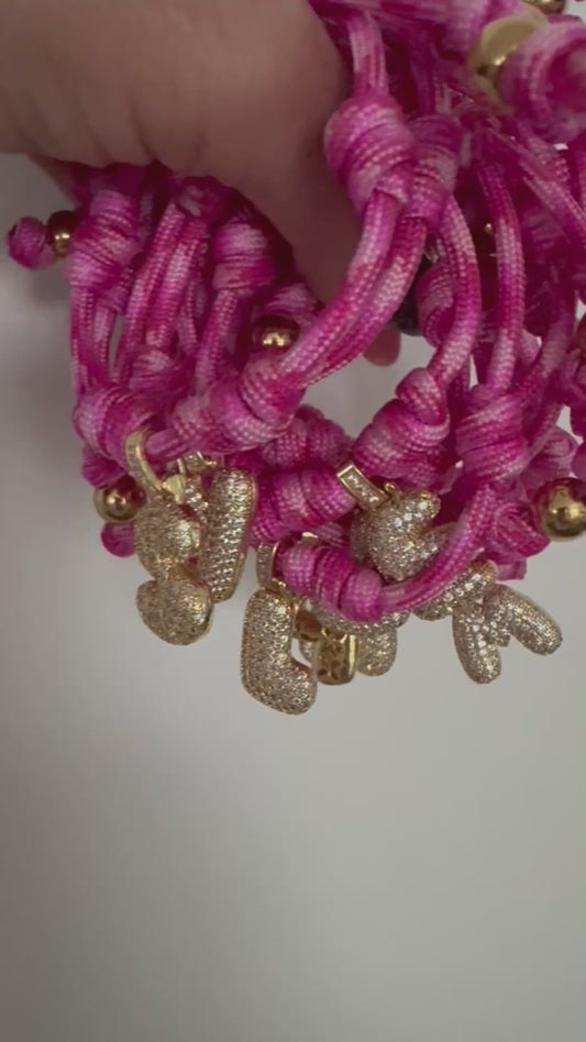 Cordón Rosa con inicial